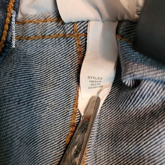 Madewell Jeans 28 Button Fly Skinny 10" High Rise Rosecliff Wash H6319 Stretch - Picture 6 of 12